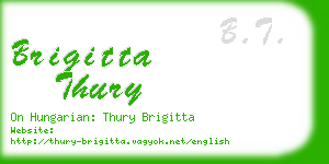 brigitta thury business card